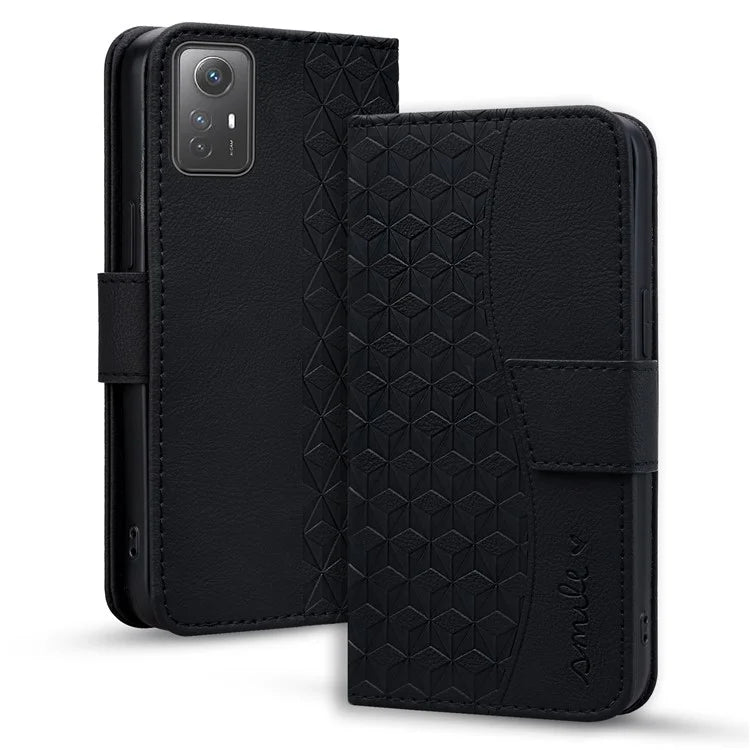 For Xiaomi Redmi Note 12S 4G Case Imprinted PU Leather Fall-proof Phone Cover