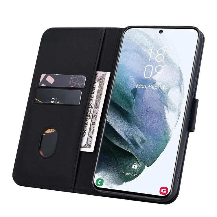 For Samsung Galaxy A34 5G Case Rhombus Imprinted PU Leather Phone Wallet Cover