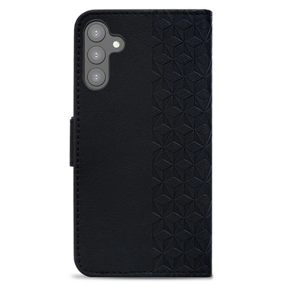For Samsung Galaxy A34 5G Case Rhombus Imprinted PU Leather Phone Wallet Cover