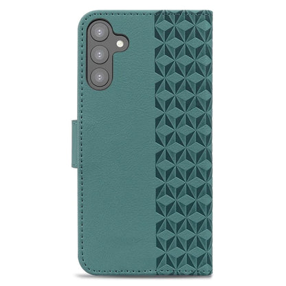 For Samsung Galaxy S23 FE Case Rhombus Imprinted Business Leather Wallet Phone Cover