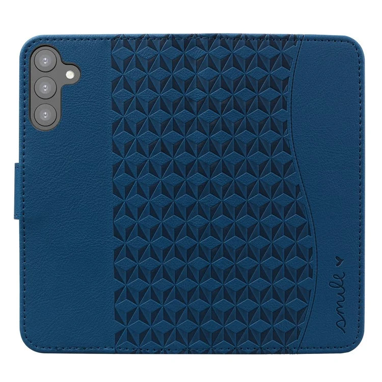 For Samsung Galaxy S23 FE Case Rhombus Imprinted Business Leather Wallet Phone Cover