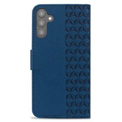 For Samsung Galaxy S23 FE Case Rhombus Imprinted Business Leather Wallet Phone Cover