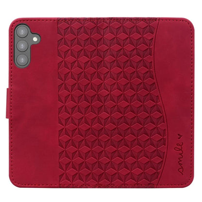 For Samsung Galaxy S23 FE Case Rhombus Imprinted Business Leather Wallet Phone Cover