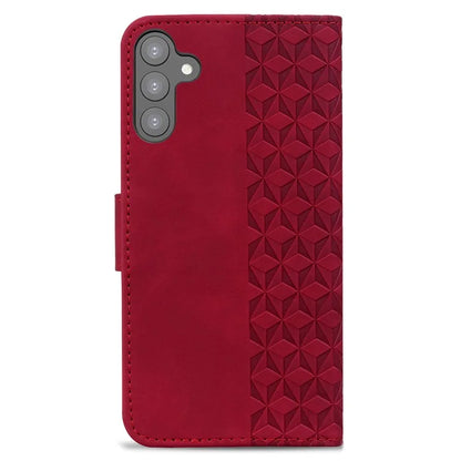 For Samsung Galaxy S23 FE Case Rhombus Imprinted Business Leather Wallet Phone Cover