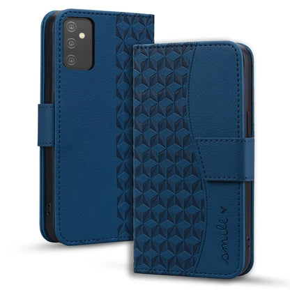 For Samsung Galaxy A54 5G Case Rhombus Imprinted Anti-drop PU Leather Smartphone Cover