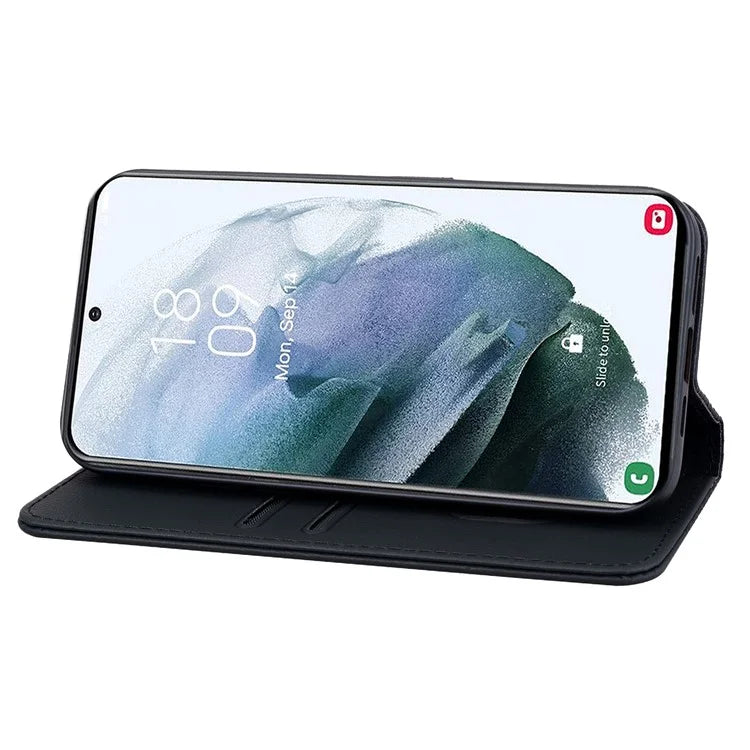 For Samsung Galaxy A54 5G Case Rhombus Imprinted Anti-drop PU Leather Smartphone Cover