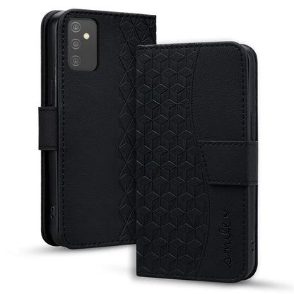 For Samsung Galaxy A54 5G Case Rhombus Imprinted Anti-drop PU Leather Smartphone Cover