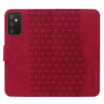 For Samsung Galaxy A54 5G Case Rhombus Imprinted Anti-drop PU Leather Smartphone Cover
