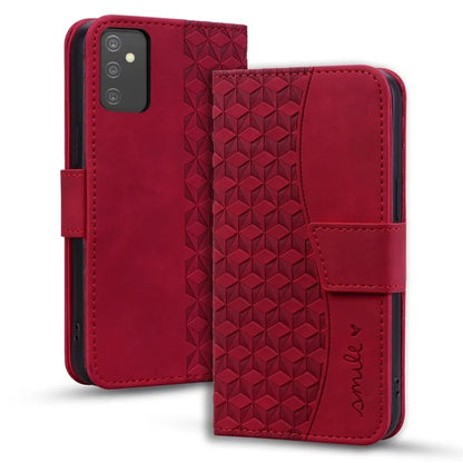 For Samsung Galaxy A54 5G Case Rhombus Imprinted Anti-drop PU Leather Smartphone Cover