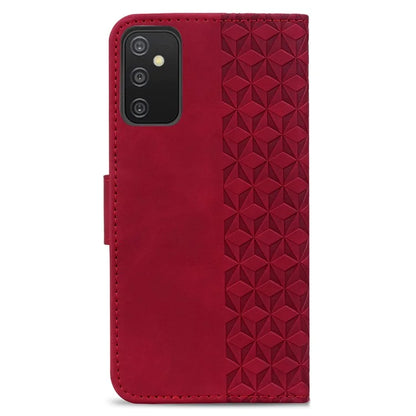 For Samsung Galaxy A54 5G Case Rhombus Imprinted Anti-drop PU Leather Smartphone Cover