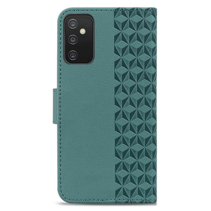 For Samsung Galaxy A54 5G Case Rhombus Imprinted Anti-drop PU Leather Smartphone Cover