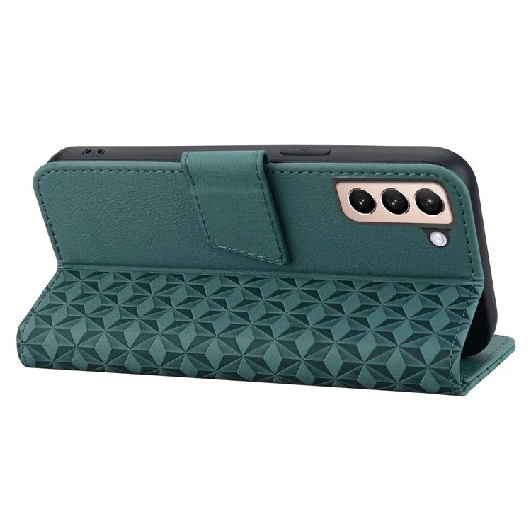 For Samsung Galaxy S23 Case Imprinted Shockproof PU Leather Phone Wallet Cover