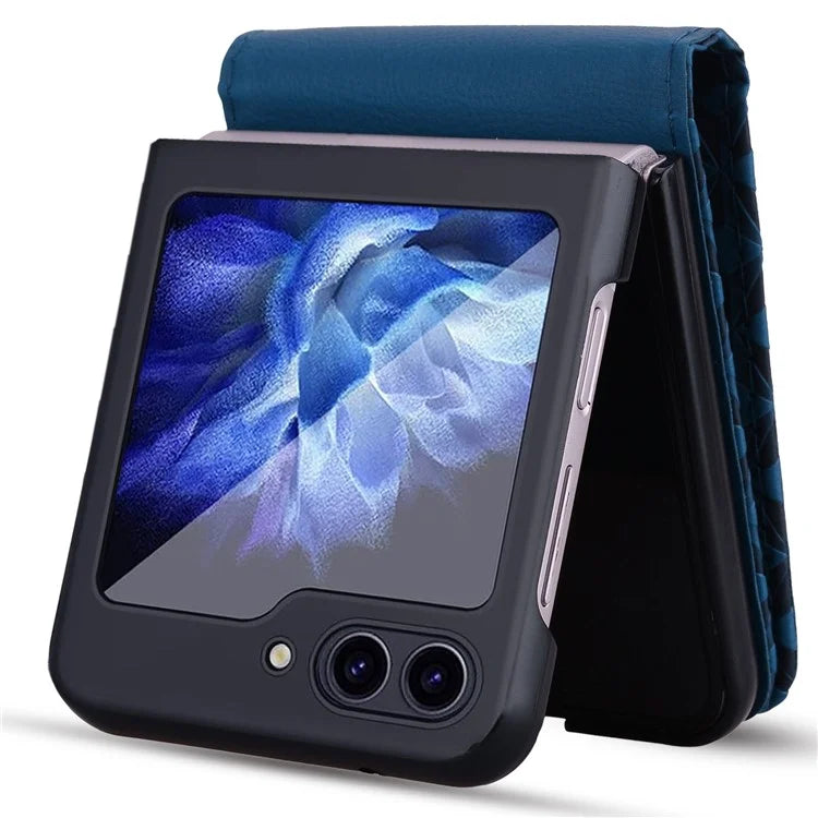 For Samsung Galaxy Z Flip5 5G Case Imprinted PU Leather+PC Phone Cover