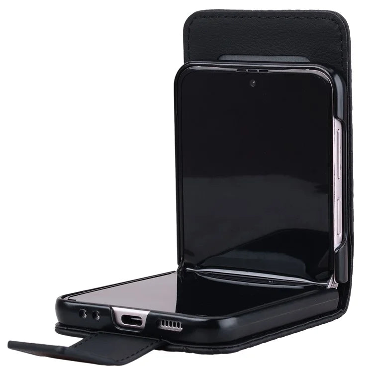 For Samsung Galaxy Z Flip5 5G Case Imprinted PU Leather+PC Phone Cover