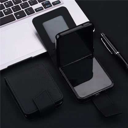 For Samsung Galaxy Z Flip5 5G Case Imprinted PU Leather+PC Phone Cover