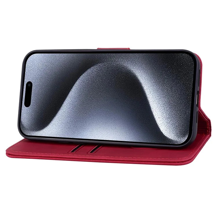 For iPhone 15 Pro Max Case PU Leather Wallet Imprinted Phone Stand Cover