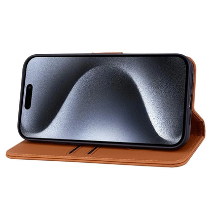 For iPhone 15 Pro Max Case PU Leather Wallet Imprinted Phone Stand Cover