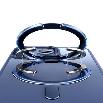 For iPhone 15 Pro Case Matte TPU+PC Ring Kickstand Phone Cover Compatible with MagSafe