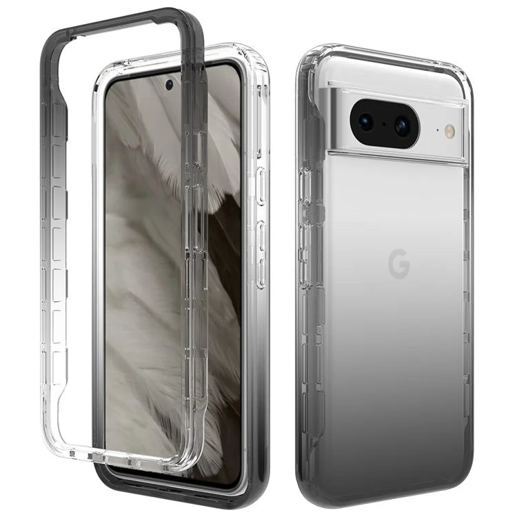 For Google Pixel 8 Case Transparent Gradient Phone Cover