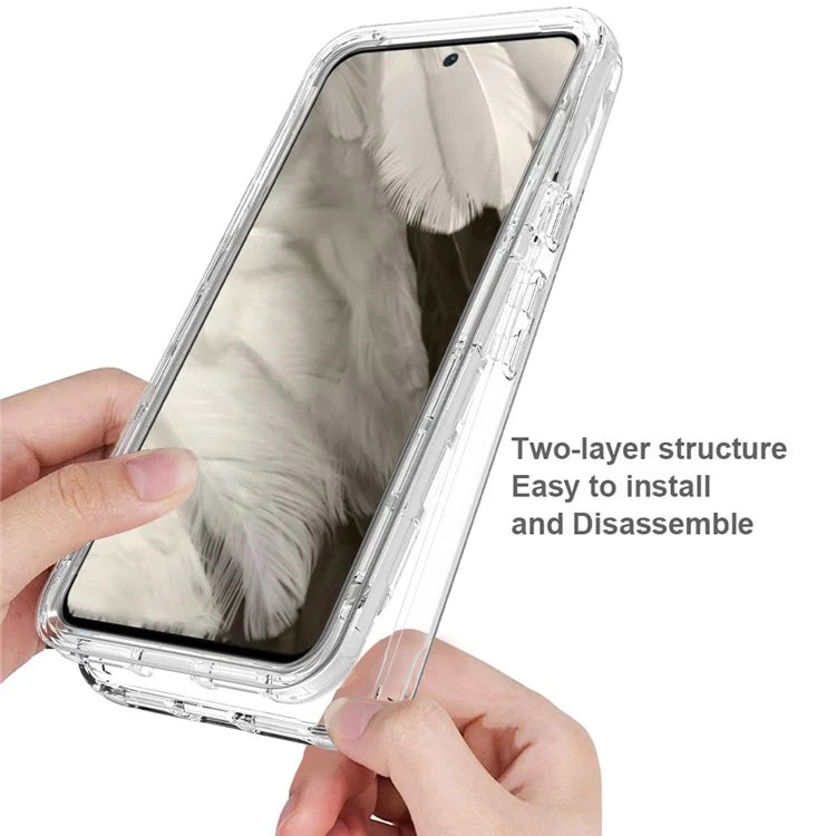 For Google Pixel 8 Case Transparent Gradient Phone Cover