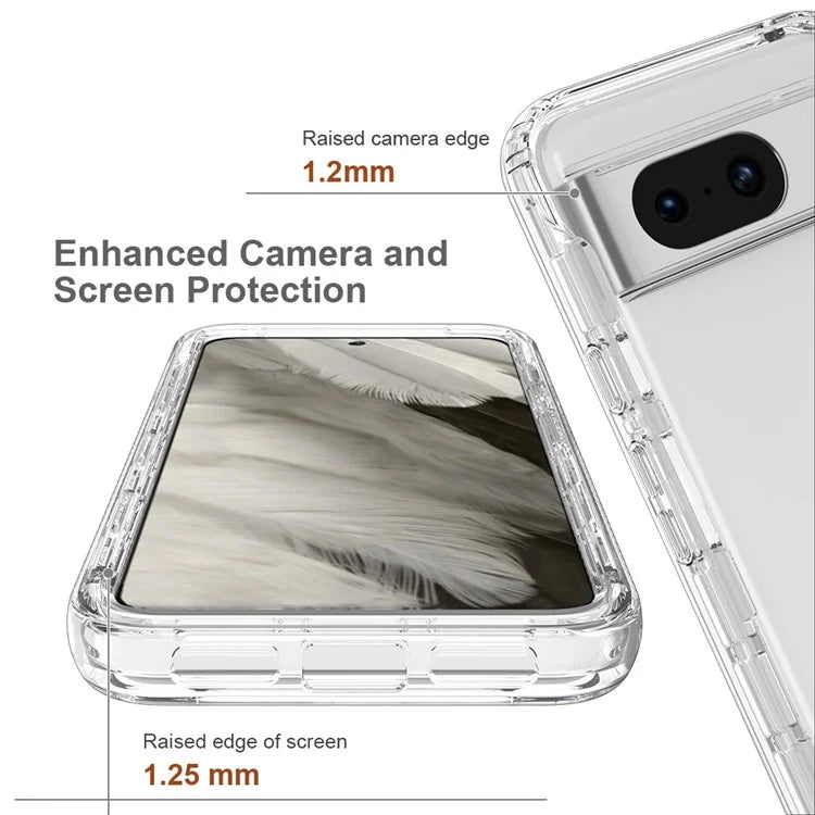 For Google Pixel 8 Case Transparent Gradient Phone Cover