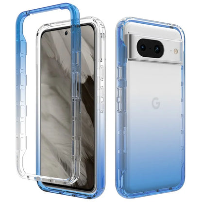 For Google Pixel 8 Case Transparent Gradient Phone Cover