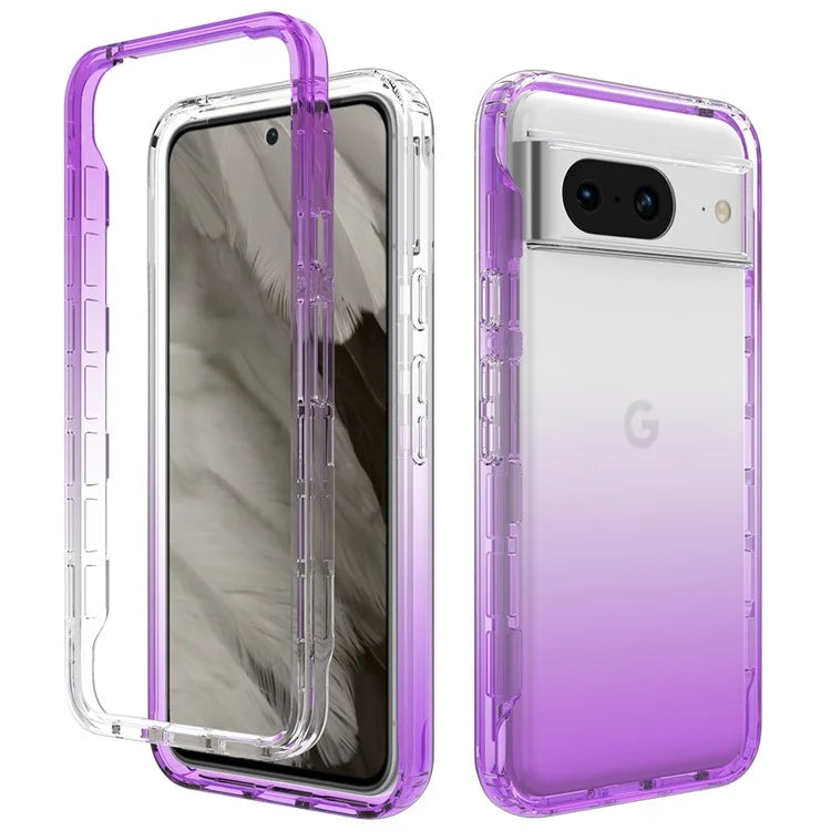 For Google Pixel 8 Case Transparent Gradient Phone Cover