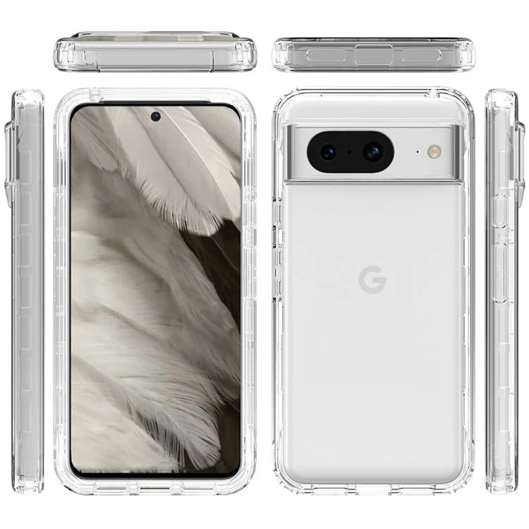 For Google Pixel 8 Case Transparent Gradient Phone Cover