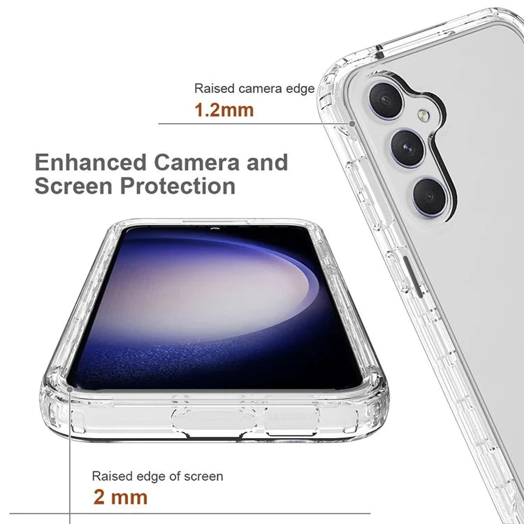 For Samsung Galaxy S23 FE Phone Case TPU+PC Clear Back Cover