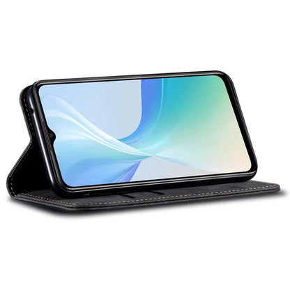 For vivo V29e (Global) 5G Case Wallet PU Leather Protective Phone Cover