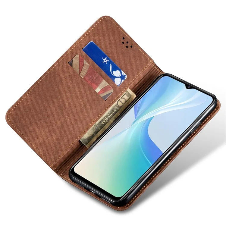 For vivo V29e (Global) 5G Case Wallet PU Leather Protective Phone Cover