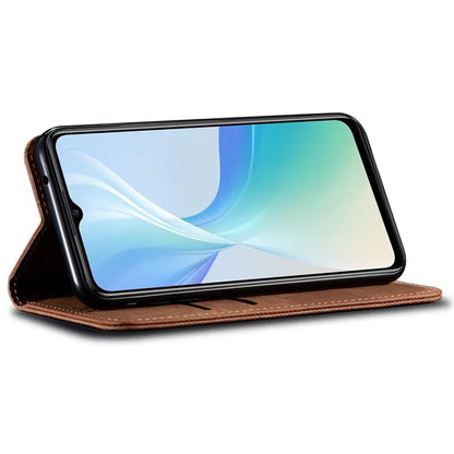 For vivo V29e (Global) 5G Case Wallet PU Leather Protective Phone Cover
