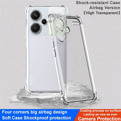 IMAK For Xiaomi Redmi Note 13 Pro+ 5G Airbag Corner Shock-absorbing Phone Case Clear TPU Cover