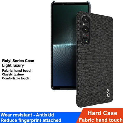 IMAK Ruiyi Series for Sony Xperia 1 V Case Dustproof PU Leather + PC Phone Protector
