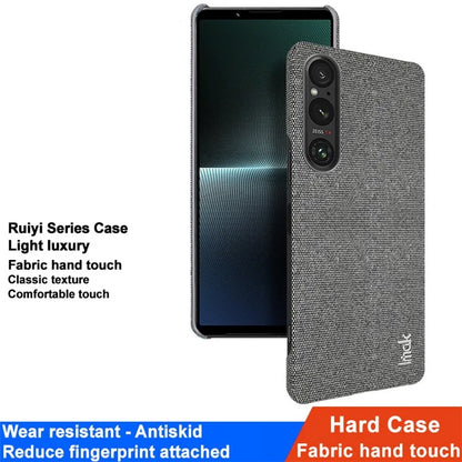 IMAK Ruiyi Series for Sony Xperia 1 V Case Dustproof PU Leather + PC Phone Protector