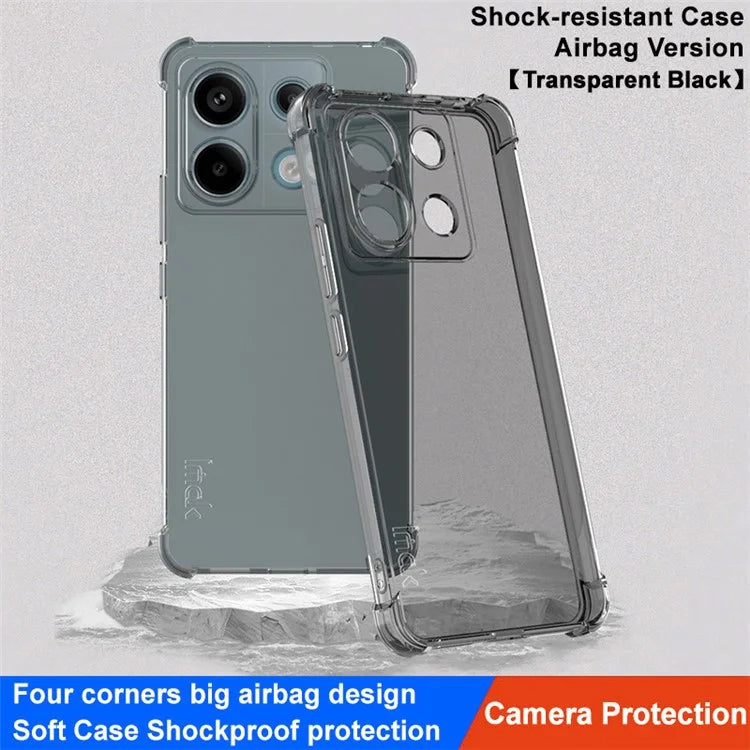 IMAK For Xiaomi Redmi Note 13 Pro 5G / Poco X6 5G Case Anti-Scratch TPU Cover Airbag Corner Anti-drop Phone Shell