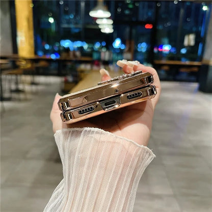 Hard PC Phone Cover for Huawei P50 Pocket Case Glitter Decor Protective Phone Shell