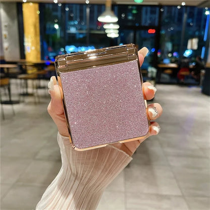Hard PC Phone Cover for Huawei P50 Pocket Case Glitter Decor Protective Phone Shell