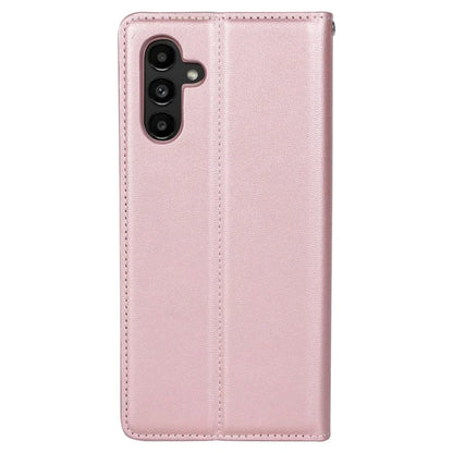 HANMAN Minuo Series For Samsung Galaxy A25 5G (Global) (161.0 x 76.5 x 8.3mm) Leather Case Mobile Phone Wallet Cover