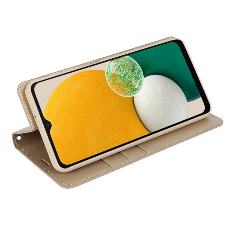 HANMAN Minuo Series For Samsung Galaxy A25 5G (Global) (161.0 x 76.5 x 8.3mm) Leather Case Mobile Phone Wallet Cover