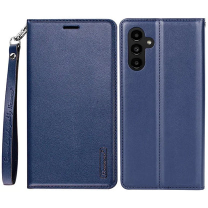 HANMAN Minuo Series For Samsung Galaxy A25 5G (Global) (161.0 x 76.5 x 8.3mm) Leather Case Mobile Phone Wallet Cover