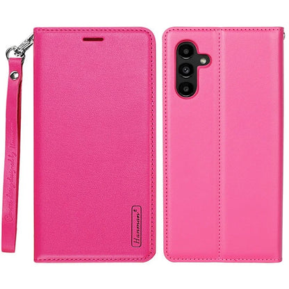 HANMAN Minuo Series For Samsung Galaxy A25 5G (Global) (161.0 x 76.5 x 8.3mm) Leather Case Mobile Phone Wallet Cover