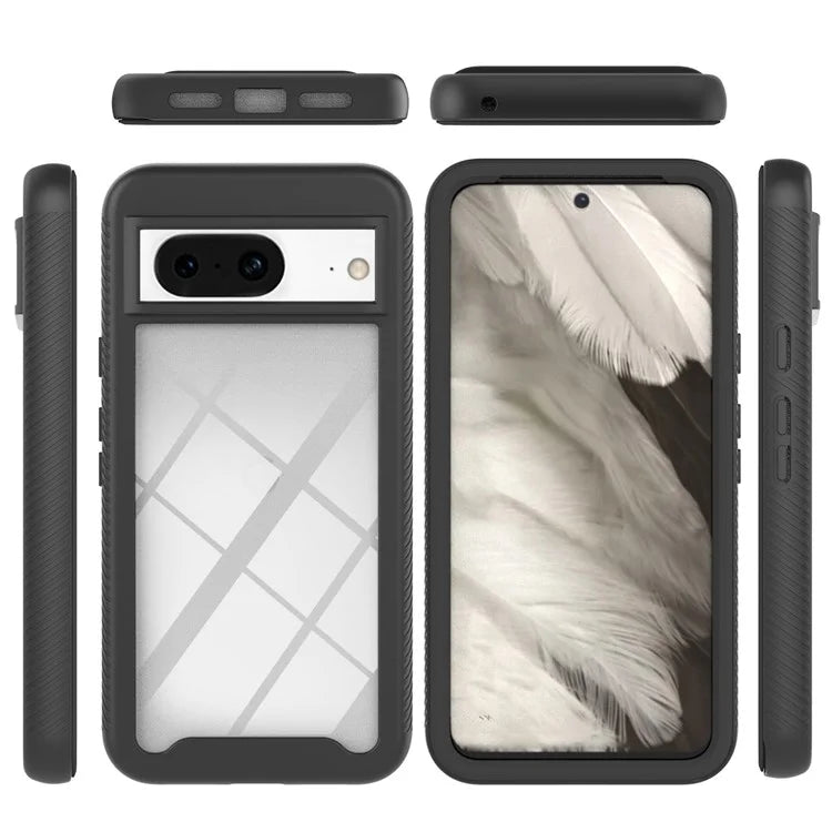 YB PC Series-3 For Google Pixel 8 Case PC+TPU Transparent Phone Protective Cover