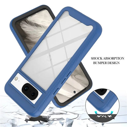 YB PC Series-3 For Google Pixel 8 Case PC+TPU Transparent Phone Protective Cover