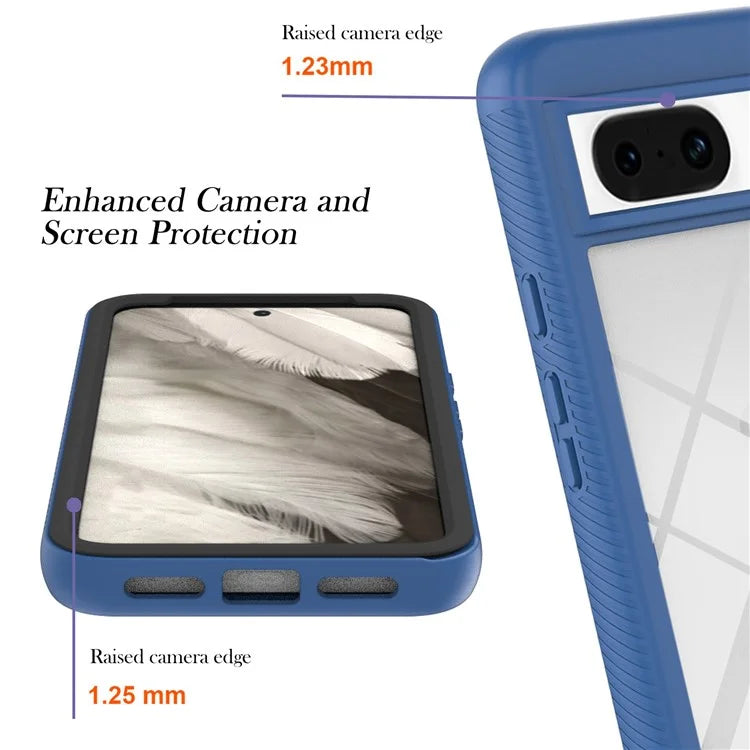 YB PC Series-3 For Google Pixel 8 Case PC+TPU Transparent Phone Protective Cover