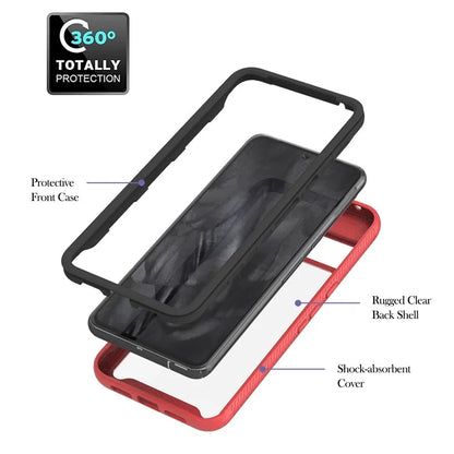 YB PC Series-3 For Google Pixel 8 Pro Case Shockproof PC+TPU Phone Back Cover