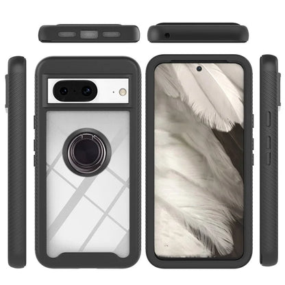 YB PC Series-5 For Google Pixel 8 Case PC+TPUPhone Back Cover with Ring Kickstand