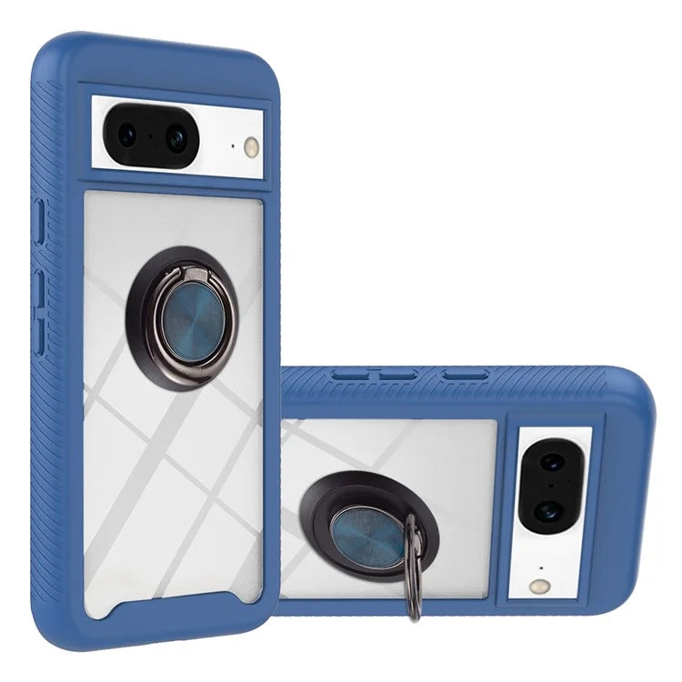 YB PC Series-5 For Google Pixel 8 Case PC+TPUPhone Back Cover with Ring Kickstand