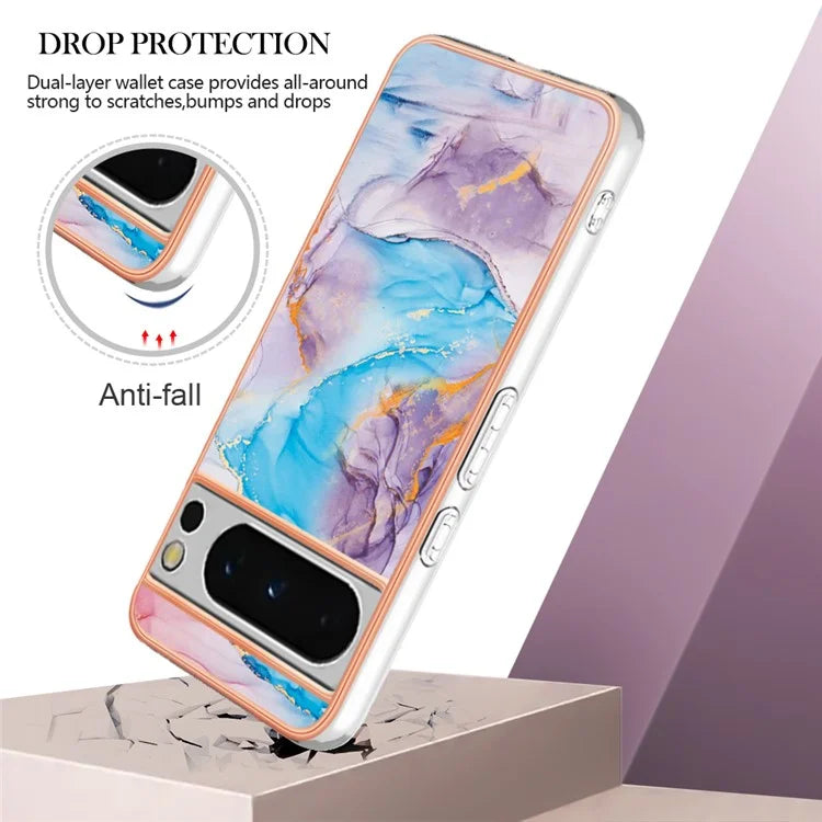 YB IMD Series-1 For Google Pixel 8 Pro Case IMD Soft TPU Electroplating Phone Cover