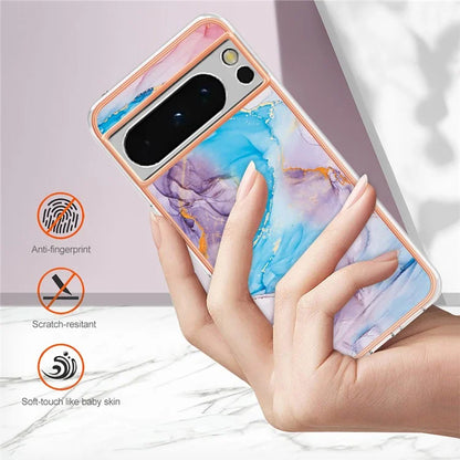 YB IMD Series-1 For Google Pixel 8 Pro Case IMD Soft TPU Electroplating Phone Cover